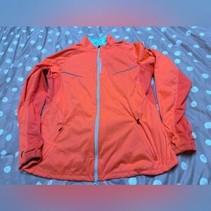 Saucony jacket neon pink orange